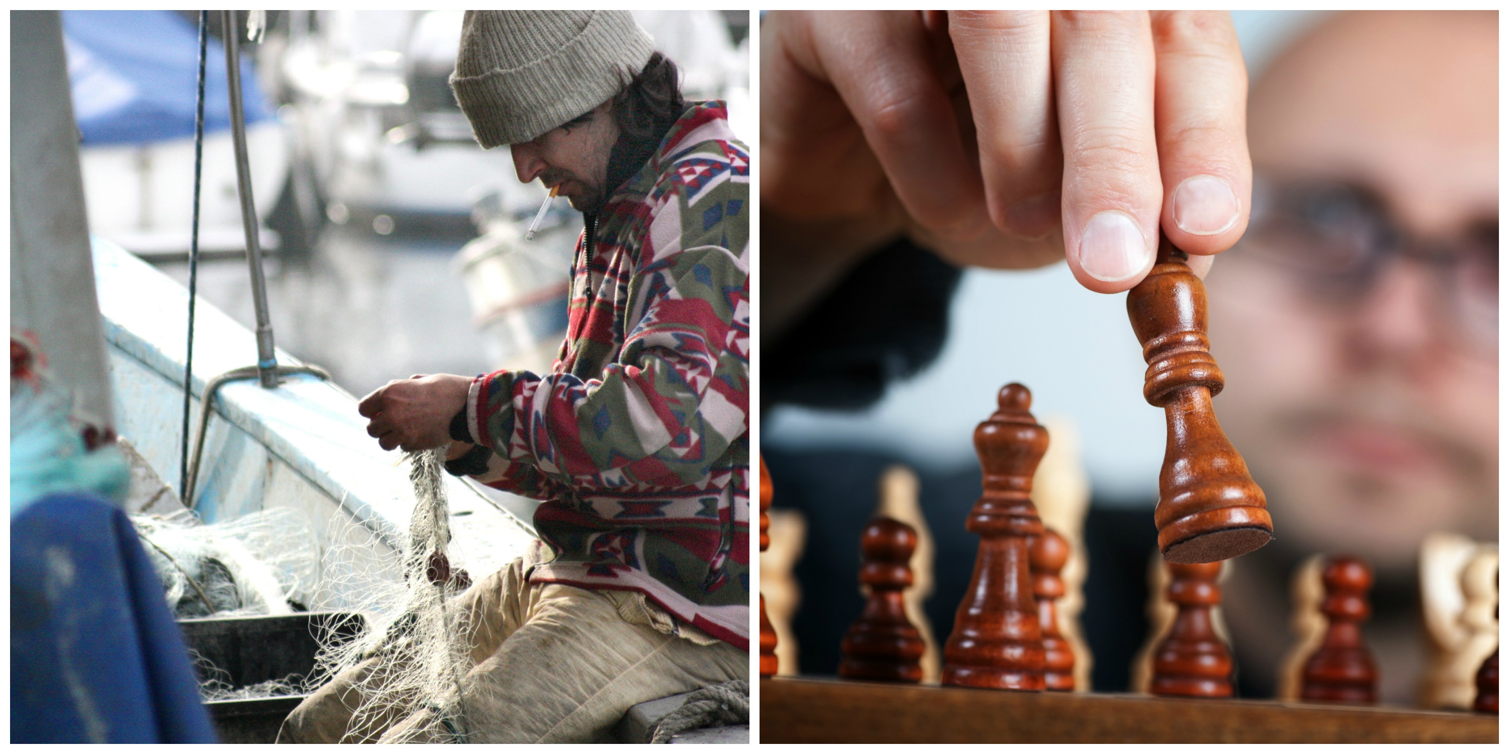 Chess player Fisherman or a real Fisherman?
